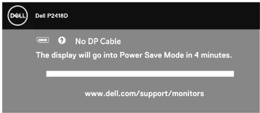 DELL Professional P2418D - OSD warning messages - 8
