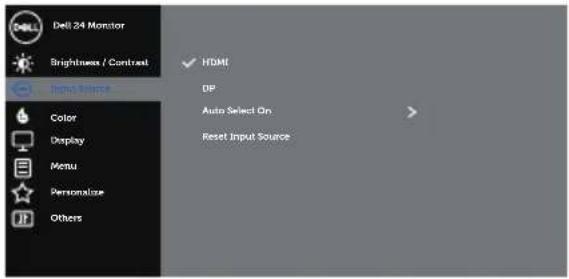 DELL Professional P2418D - Accessing the Menu System - 8