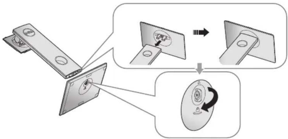 DELL Professional P2418D - Attaching the stand - 3