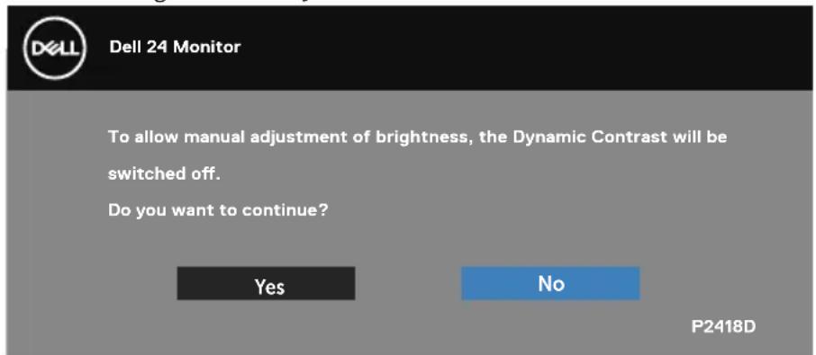 DELL Professional P2418D - OSD warning messages - 1