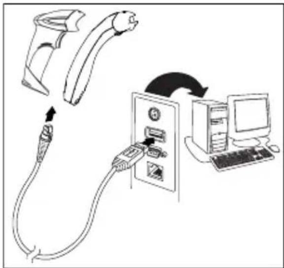 HONEYWELL Voyager MK9520 - Scanner anschließen USB: - 1