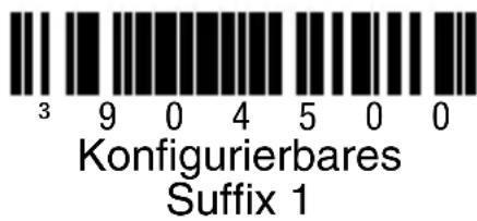 HONEYWELL Voyager MK9520 - Vom Benutzer konfigurierbares Präfix/Suffix - 5
