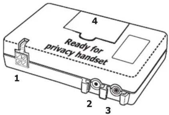 Bury CP 1000 CarPhone - Anschlussmöglichkeiten: - 1