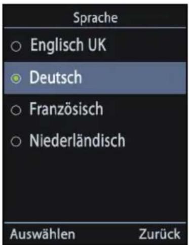 Bury CP 1000 CarPhone - Sprache auswählen - 1