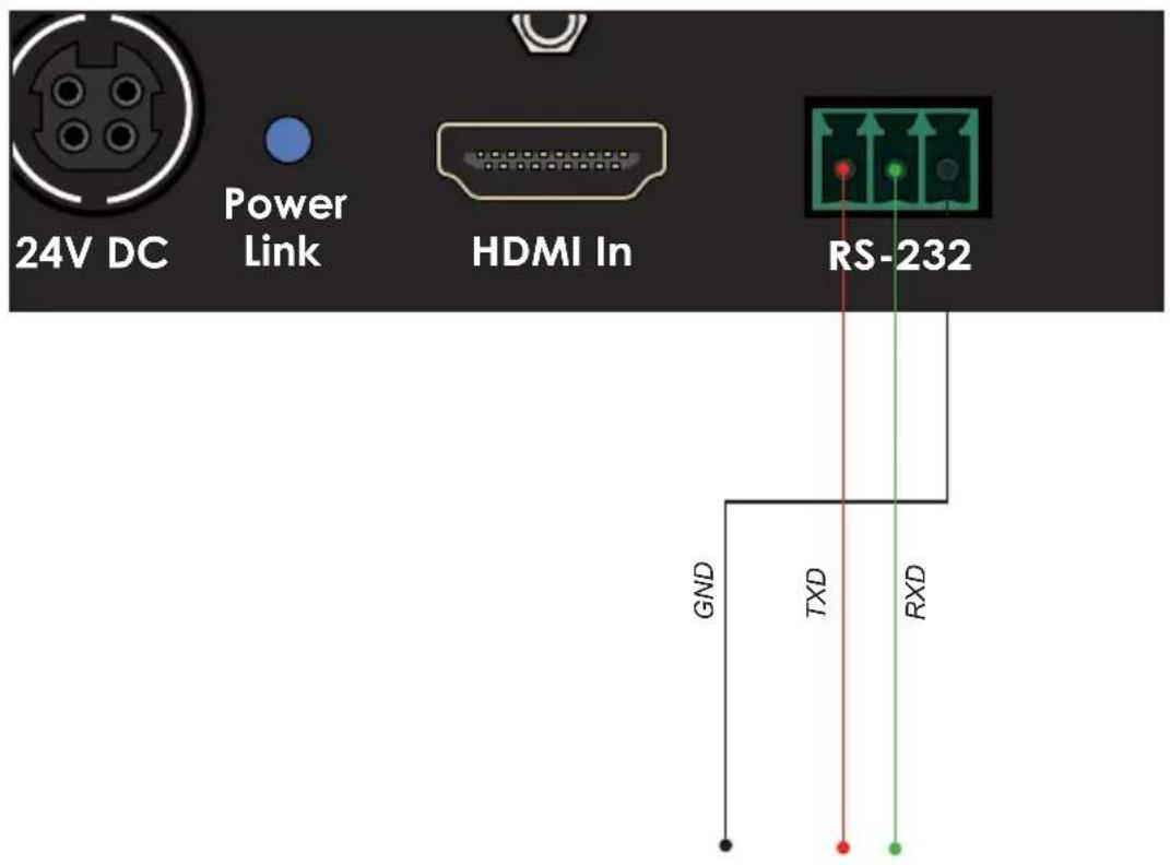 Gefen GTB-UHD-HBT - Connecting RS-232 Devices - 1