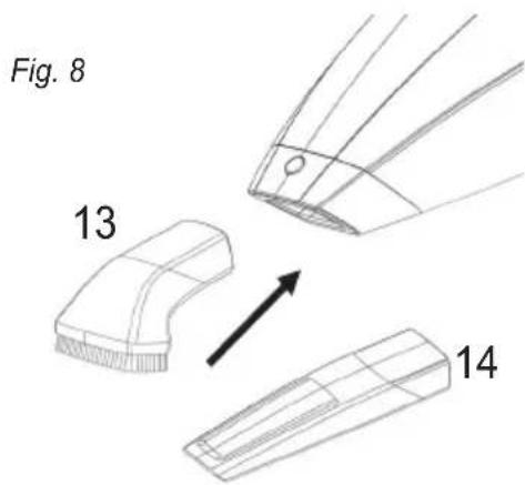 FAKIR AS Premium WH Racing Edition - Inserting furniture brush and crevice nozzle - 1