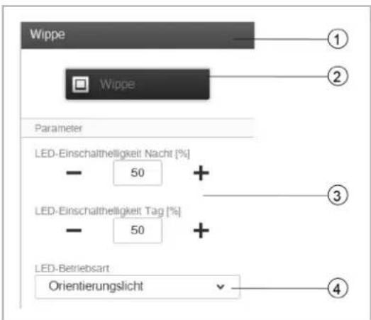 Busch-Jaeger 83221AP-611 - Wippeneinstellungen - 1