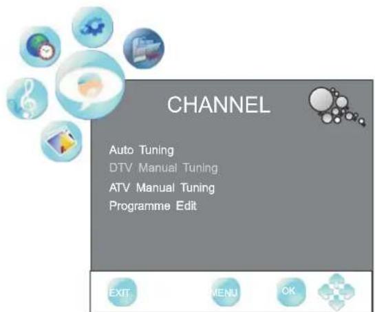 VDiGi DTV22LV - Channel Menu - 1