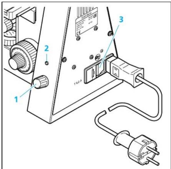 ZEISS Standard 25 ICS - Gerät einschalten - 1