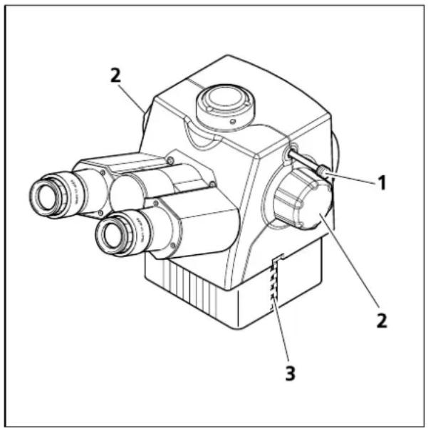 ZEISS Axioskop 40 - Klemmhebel für Höhenanschlag des Fokussiertriebs (3-7/24) - 2