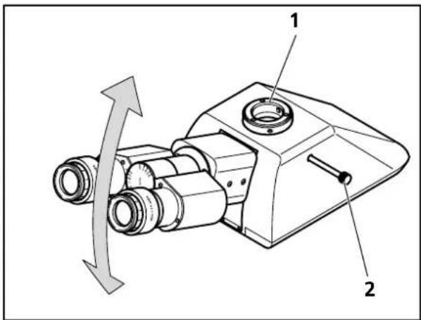 ZEISS Axioskop 40 FL - Binokularer Ergonomie-Fototubus 6-25°/23 (100/100) - 1