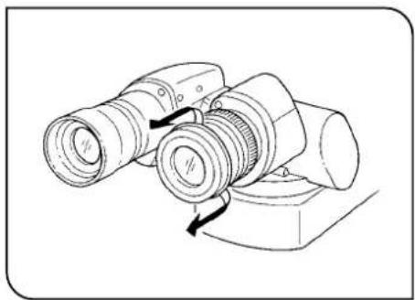 OLYMPUS BX45 - Dioptrieneinstellung (Abb. 18) - 1