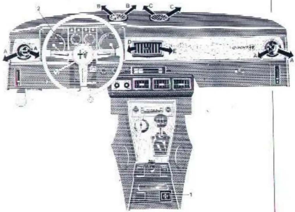 ALFA ROMEO 2300 (1978) - VENTILAÇÃO E AQUECIMENTO - 1