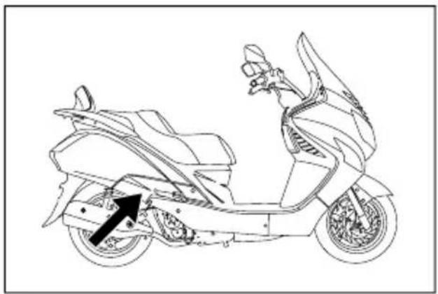 HYOSUNG MS3-250 - - REMOVING THE BATTERY - 1