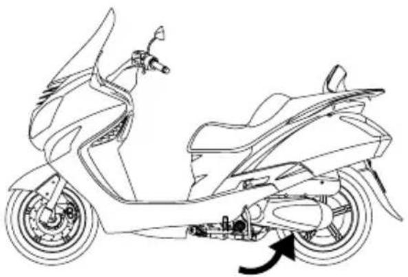 HYOSUNG MS3-250 - ① Return the center stand. - 1