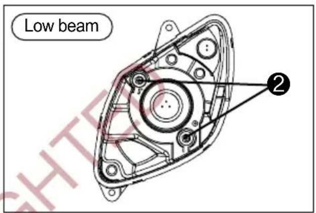 HYOSUNG MS3-250 - ADJUSTMENT OF THE HEAD LAMP BEAM - 3