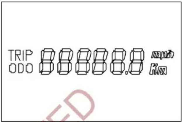 HYOSUNG MS3-250 - ⑥ ODOMETER / TRIP METER - 1