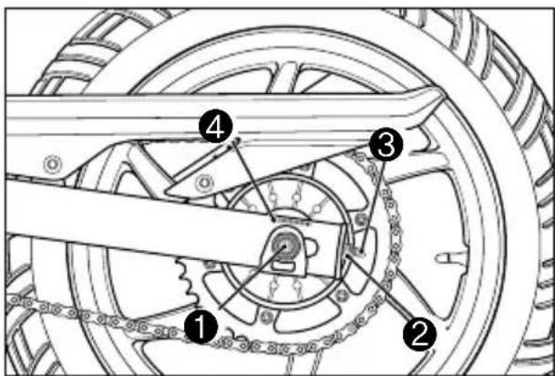 HYOSUNG GT250FI - DRIVE CHAIN ADJUSTMENT - 1