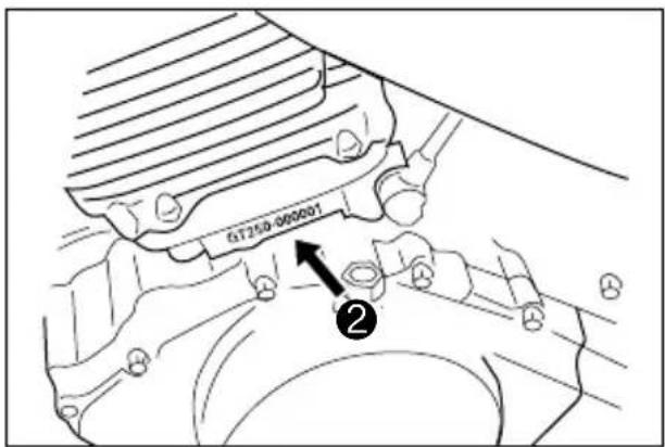 HYOSUNG GT250FI - SERIAL NUMBER LOCATION - 2