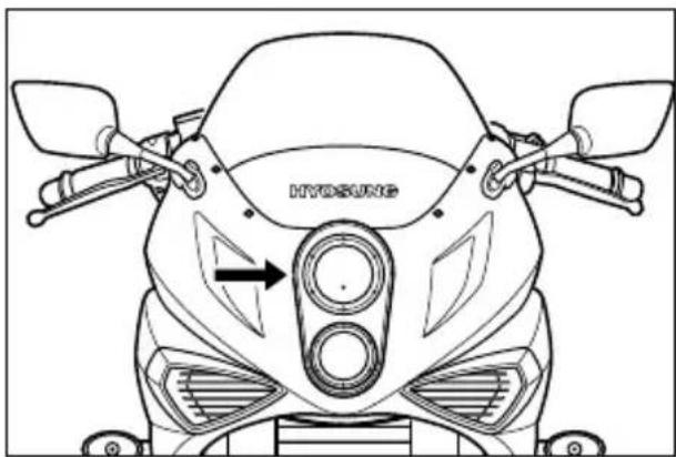 HYOSUNG GT250FI - REPLACEMENT OF THE LAMP - 1