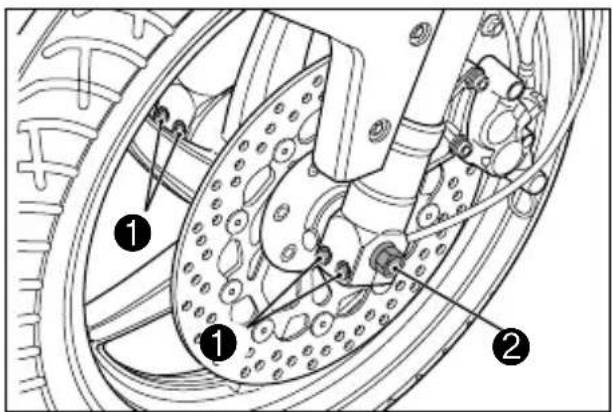 HYOSUNG GT250FI - ● FRONT TIRE REPLACEMENT - 1