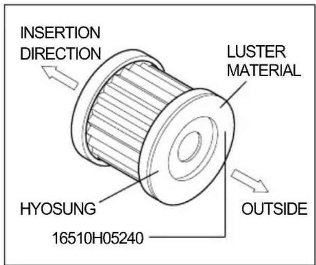 HYOSUNG GT250FI - ● OIL FILTER INSTALLATION - 1