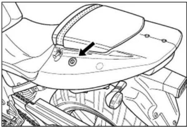 HYOSUNG GT250FI - SEAT LOCK - 1