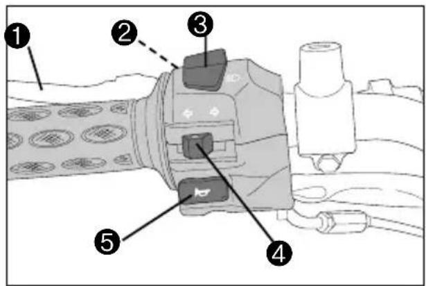 HYOSUNG GT250FI - LEFT HANDLE SWITCH - 1