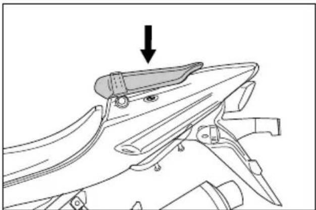 HYOSUNG Comet GT650S - REAR SHOCK ABSORBERTRUNK - 1