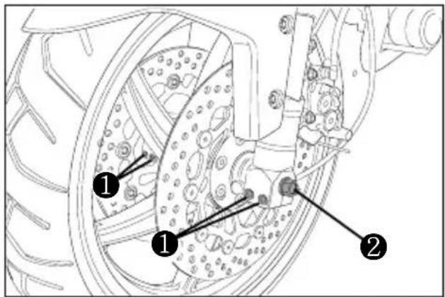 HYOSUNG Comet GT650S - ● FRONT TIRE REPLACEMENT - 1