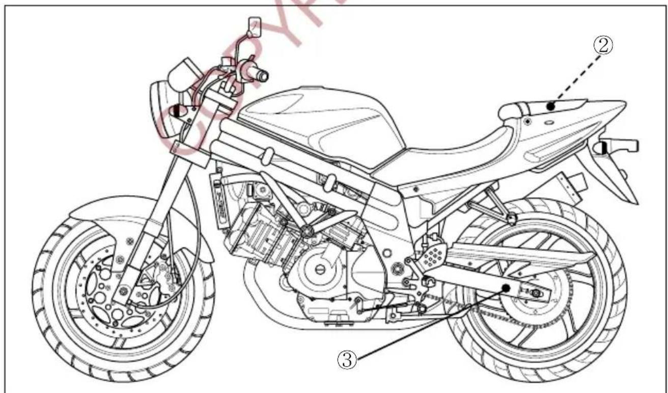 HYOSUNG Comet GT650S - LABEL - 2
