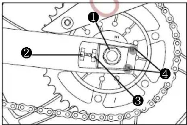 HYOSUNG Comet GT650S - DRIVE CHAIN ADJUSTMENT - 1