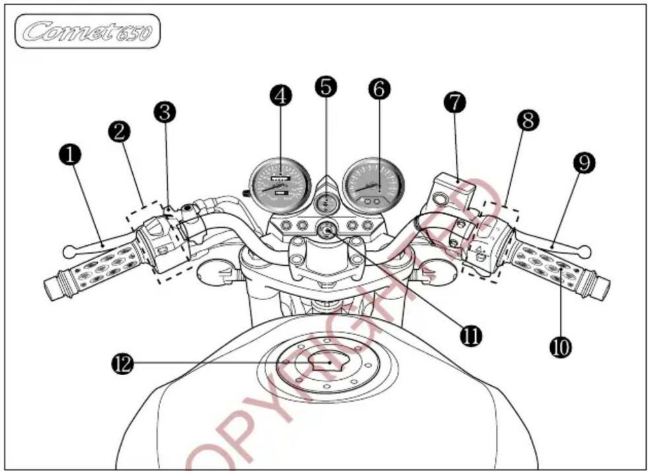 HYOSUNG Comet GT650S - COOLANT RESERVOIR TANK - 1