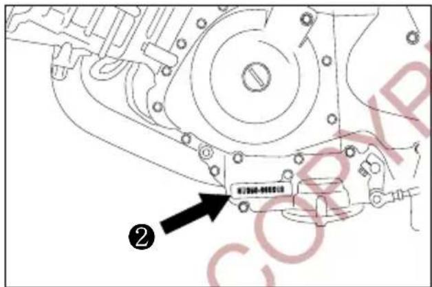 HYOSUNG Comet GT650S - SERIAL NUMBER LOCATION - 2
