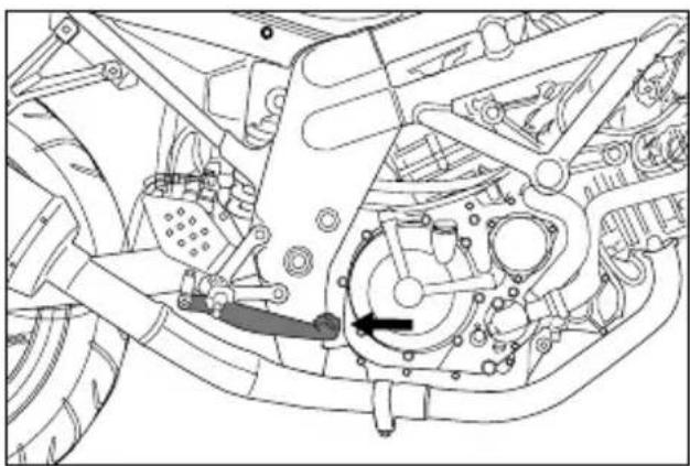HYOSUNG Comet GT650S - REAR BRAKE PEDAL - 1