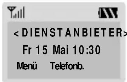 SAMSUNG SGH-600G - Beispiel: Displaysprache einstellen - 1