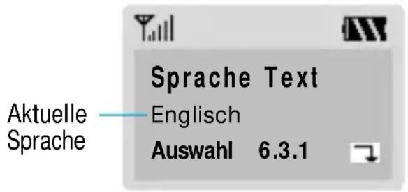 SAMSUNG SGH-600G - Beispiel: Displaysprache einstellen - 4