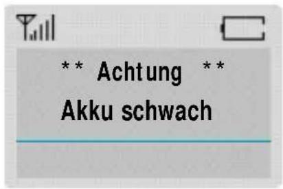 SAMSUNG SGH-600G - Anzeige schwacher Akkuladung - 1