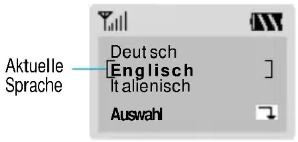 SAMSUNG SGH-600G - Beispiel: Displaysprache einstellen - 5