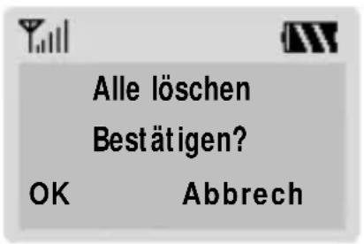 SAMSUNG SGH-600G - Alle löschen - 1