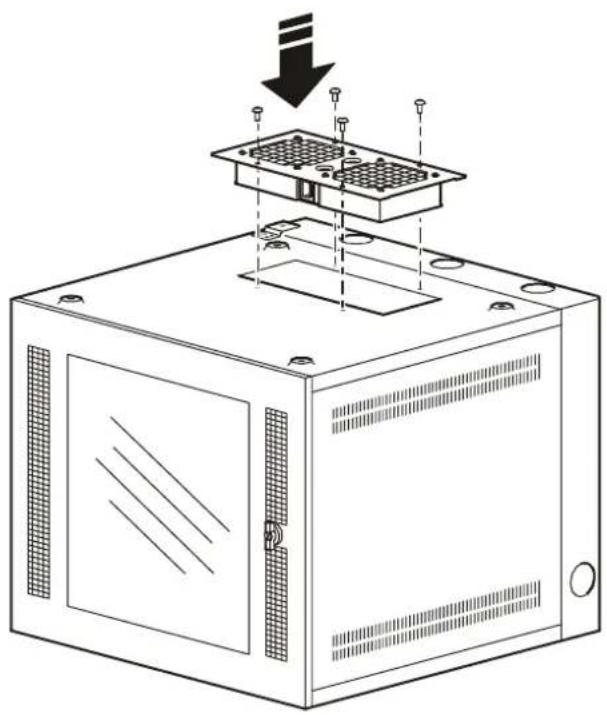 APC AR8207BLK - Einbau des Lüftereinsatzes - 3