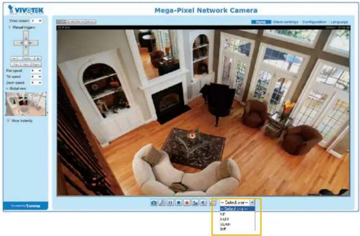 Vivotek FD8154-F4 - Home page in the E-PTZ Mode - 1