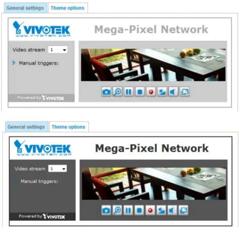 Vivotek FD8154-F4 - Theme Options - 2