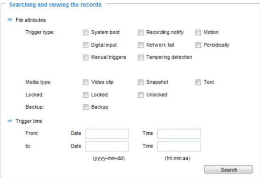 Vivotek FD8154-F4 - Searching and Viewing the Records - 1