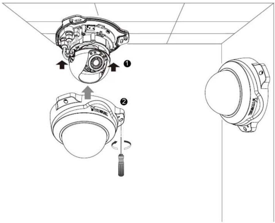 Vivotek FD8154-F4 - Adjusting the Lens - 2