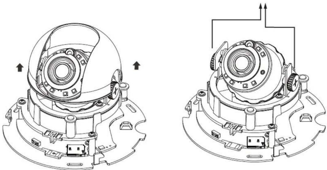 Vivotek FD8154-F4 - Removing Dome Cover - 2