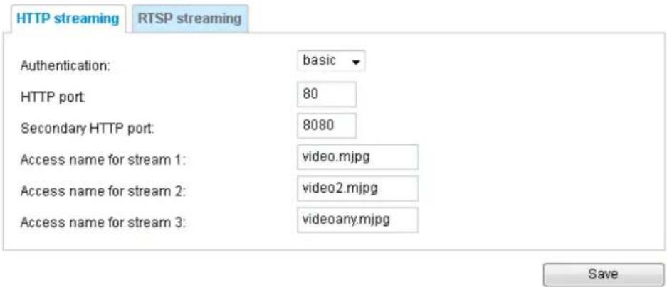 Vivotek FD8154-F4 - HTTP streaming - 1