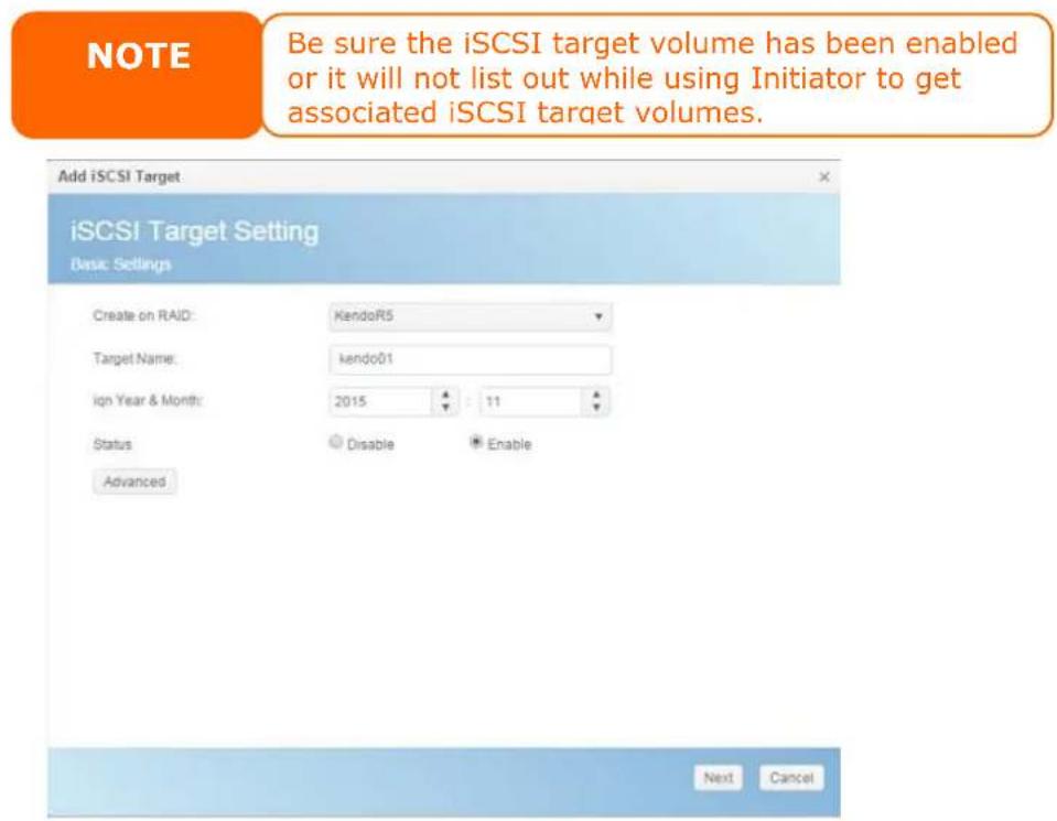 Thecus N4910U-S - Add iSCSI Target - 2