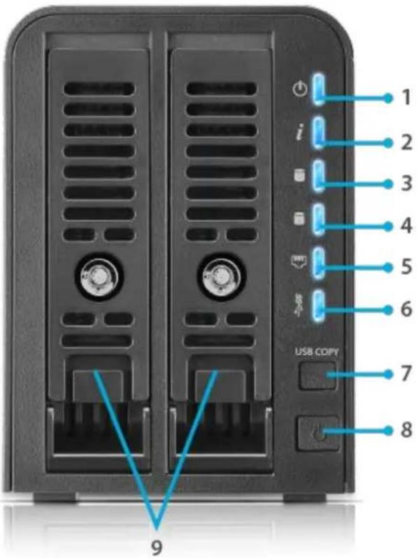 Thecus N4910U-S - Front Panel - 1