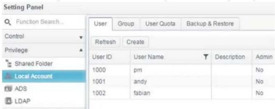 Thecus N4910U-S - General User Login Interface - 2